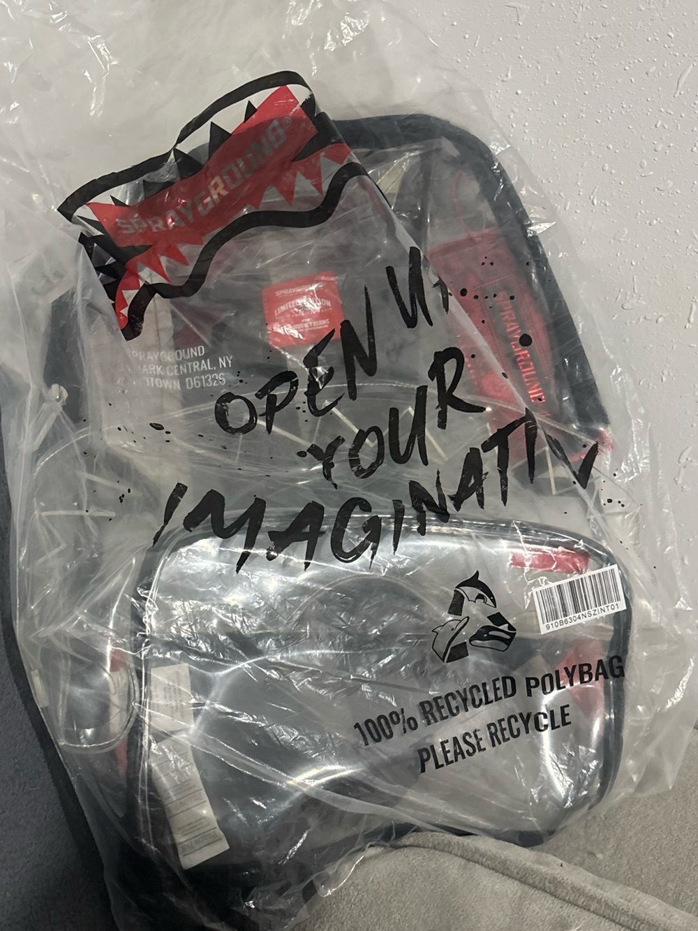 NWT Sprayground Shark Central Clear DLX Backpack - Picture 2 of 11